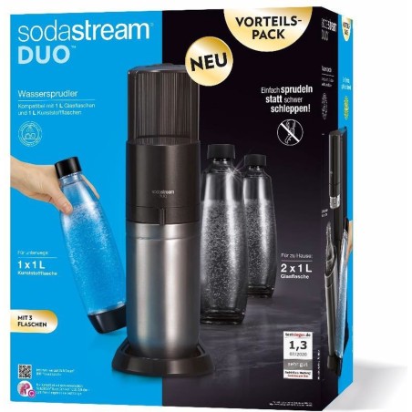 Sodastream DUO Promopack Titan med 3 Flasker og en CO2 Flaske